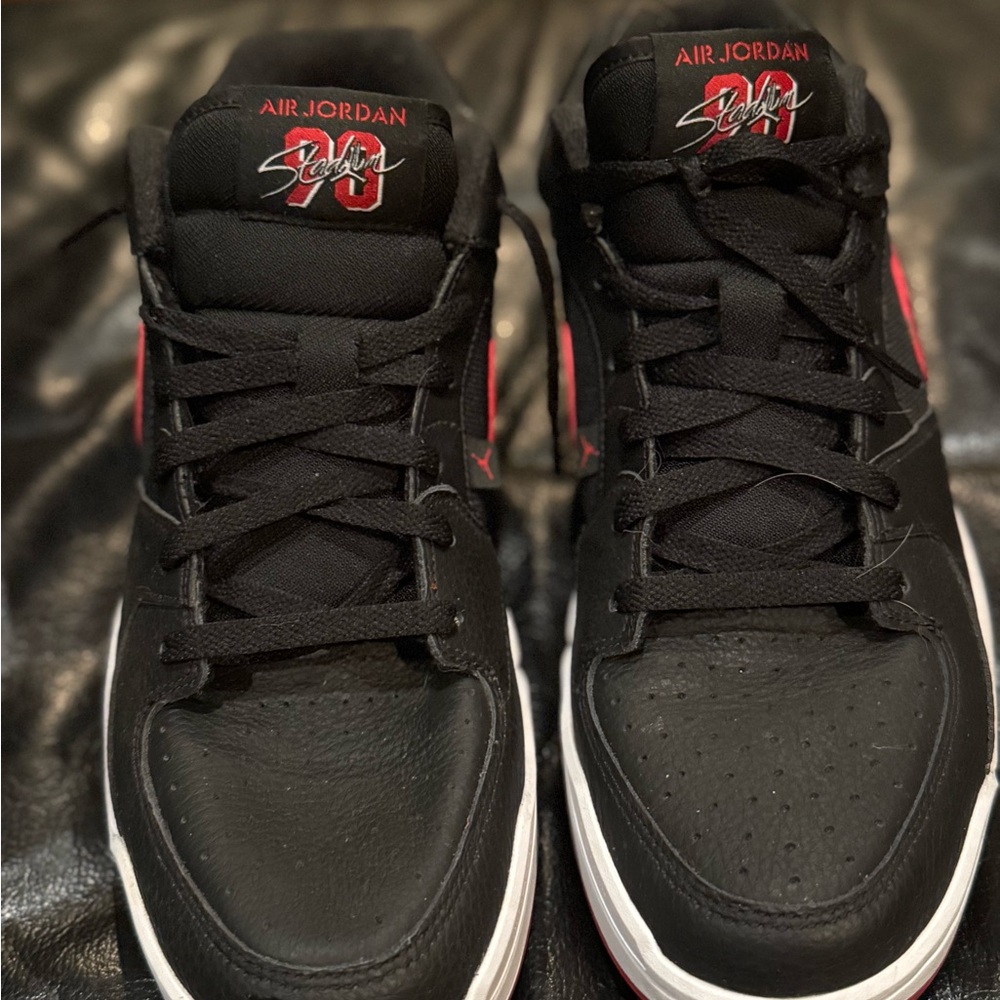 Jordan Black and Red Sneakers